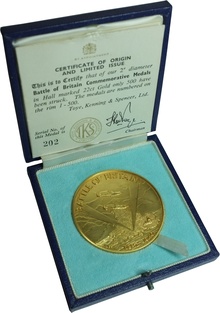 1965 Battle of Britain 25th Anniversary Gold Medal