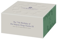 2023 75th Birthday of King Charles III £5 Gold Crown Proof Coin Boxed