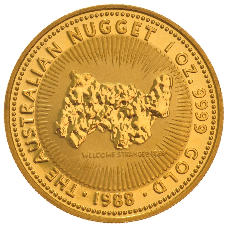 1988 1oz Gold Australian Nugget