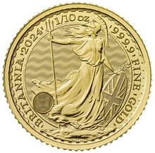 2024 Tenth Ounce Gold King Charles III Britannia Gift Boxed