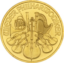 1989 Quarter Ounce Gold Austrian Philharmonic