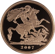 Gold Proof 2007 Sovereign Boxed