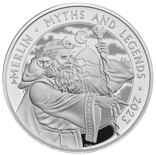 2023 Myths and Legends Merlin 1oz Silver Proof Coin Boxed