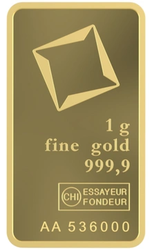 1g Gold Bar Valcambi