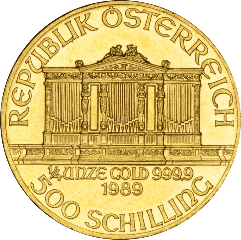1989 Quarter Ounce Gold Austrian Philharmonic