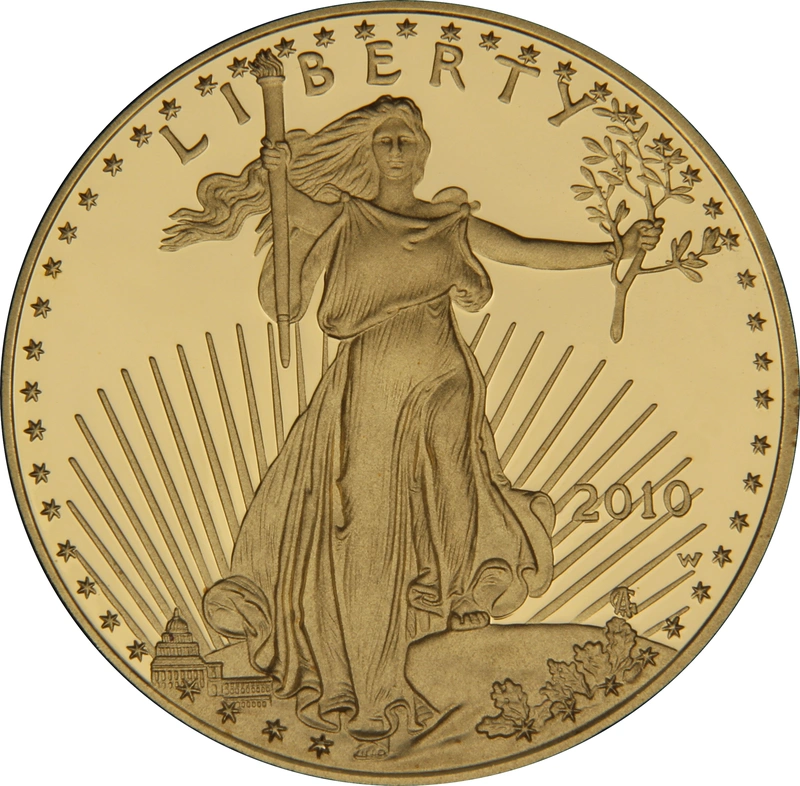2010 Proof American Eagle Gold Coin 1oz