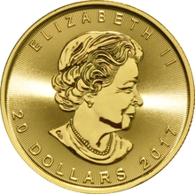 2017 1/2oz Canadian Maple Leaf Gold Coin