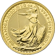 2020 Britannia Half Ounce Gold Coin