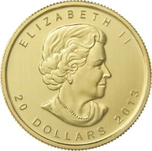 2013 1/2oz Canadian Maple Leaf Gold Coin