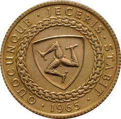 1965 Isle of Man Gold Sovereign Coin Bicentenary of the Revestment Act 22ct