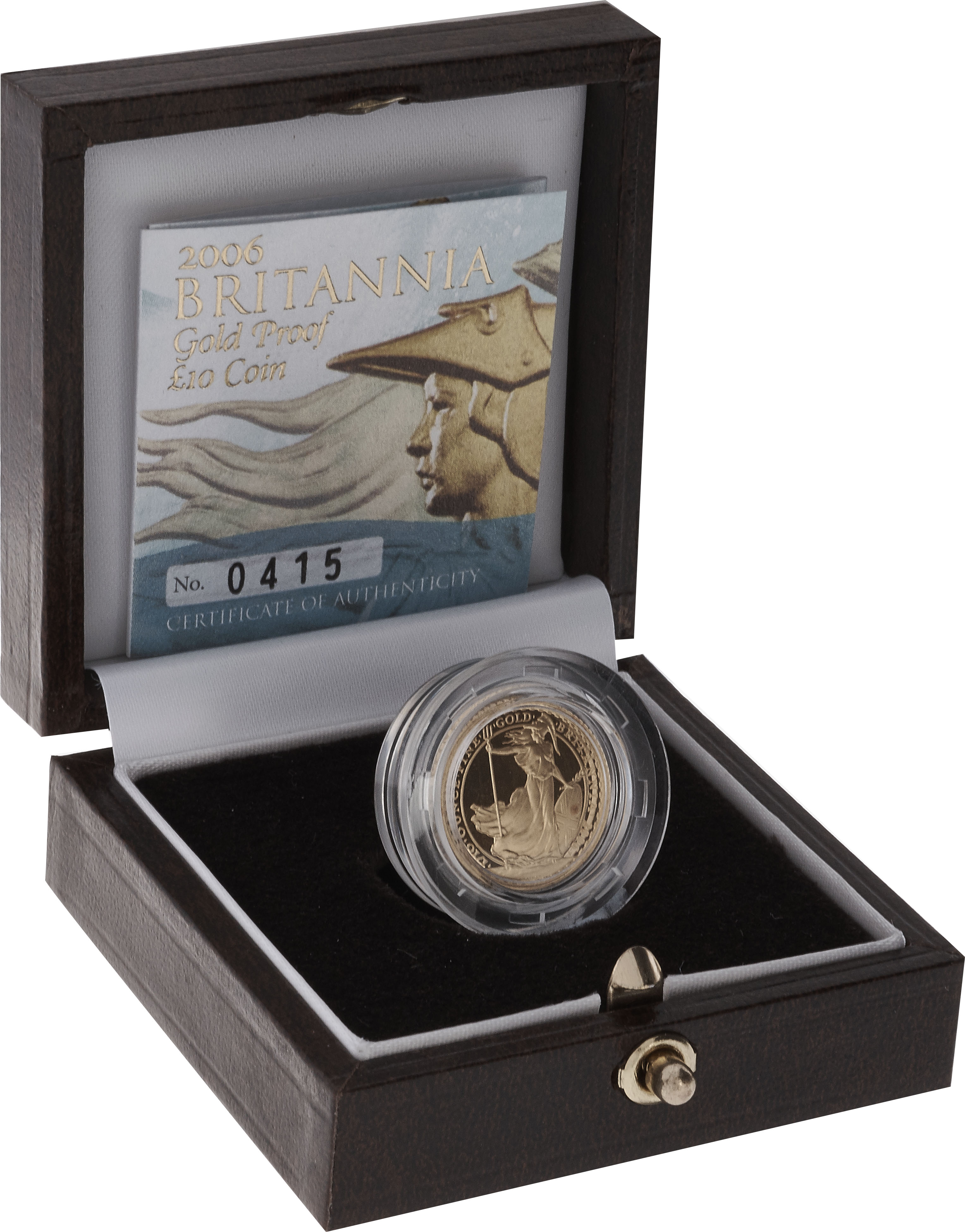 2006 Proof Britannia Tenth Ounce boxed with COA
