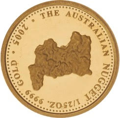 Twenty-Fifth Ounce Gold Australian Nugget Best Value