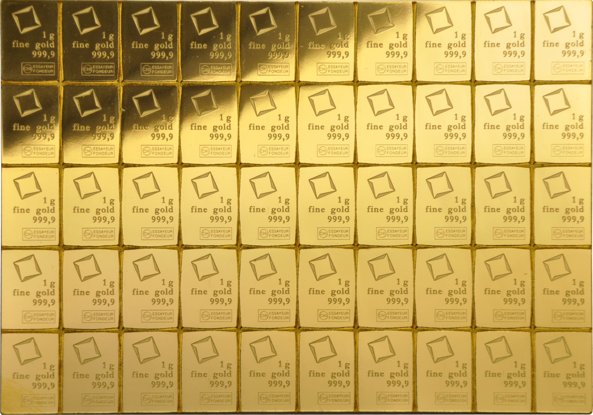 1g x 50 Gold Bar CombiBar