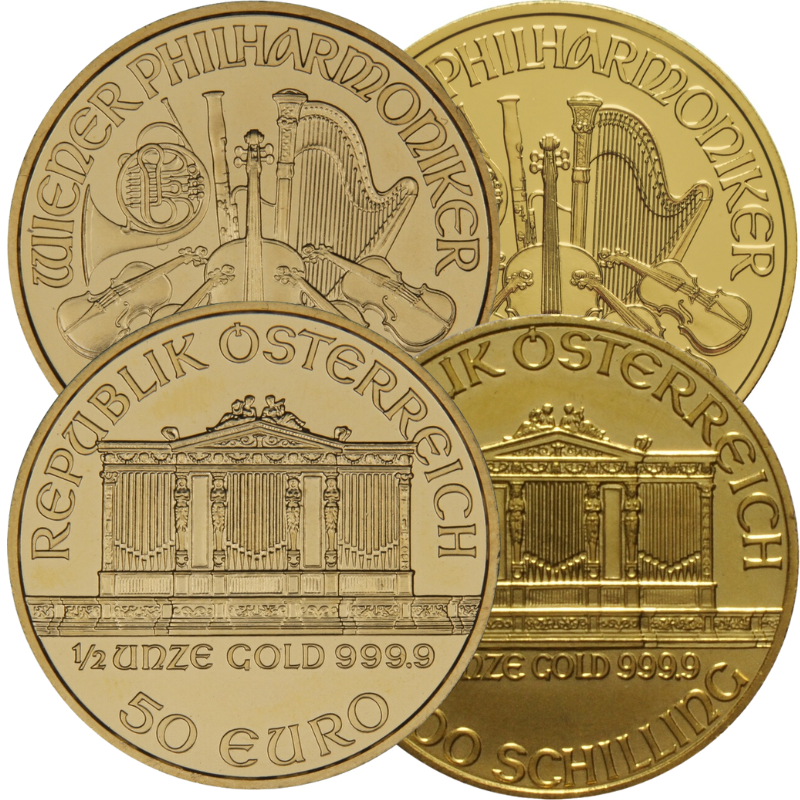 1/2oz Austrian Gold Philharmonic Coin Best Value