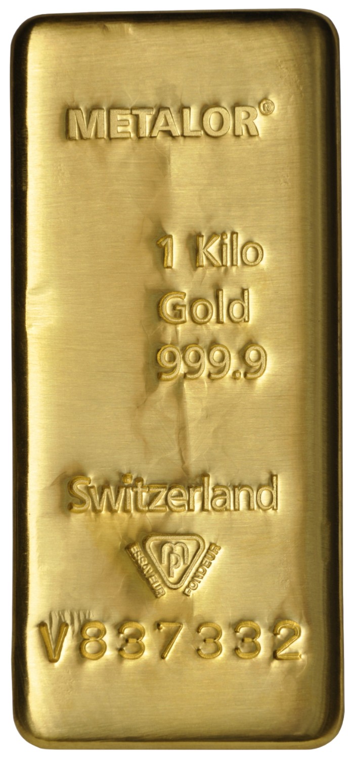 1kg Gold Bar Metalor