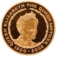 Royal Mint Queen Mother Five Pound Gold Coin